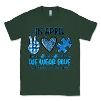 Sports Green in april we wear blue Classic Tee - JahusDesignShop