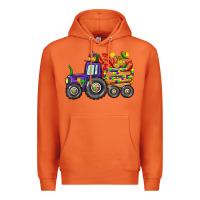 Carrot mardi gras tractor Premium Hoodie - CowGirlArtShop