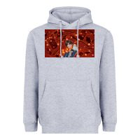 Heather Grey wizard boy and owl Heavyweight Hoodie - TumblerDesignByShophia