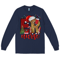 Navy er nurse christmas Long Sleeve Tee - MaliasSmallBusiness