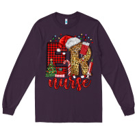 Plum er nurse christmas Long Sleeve Tee - MaliasSmallBusiness