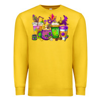 Lemon mardi gras coffee cups cowgirl Premium Sweatshirt - CowGirlArtShop