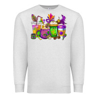 Oatmeal Heather mardi gras coffee cups cowgirl Premium Sweatshirt - CowGirlArtShop