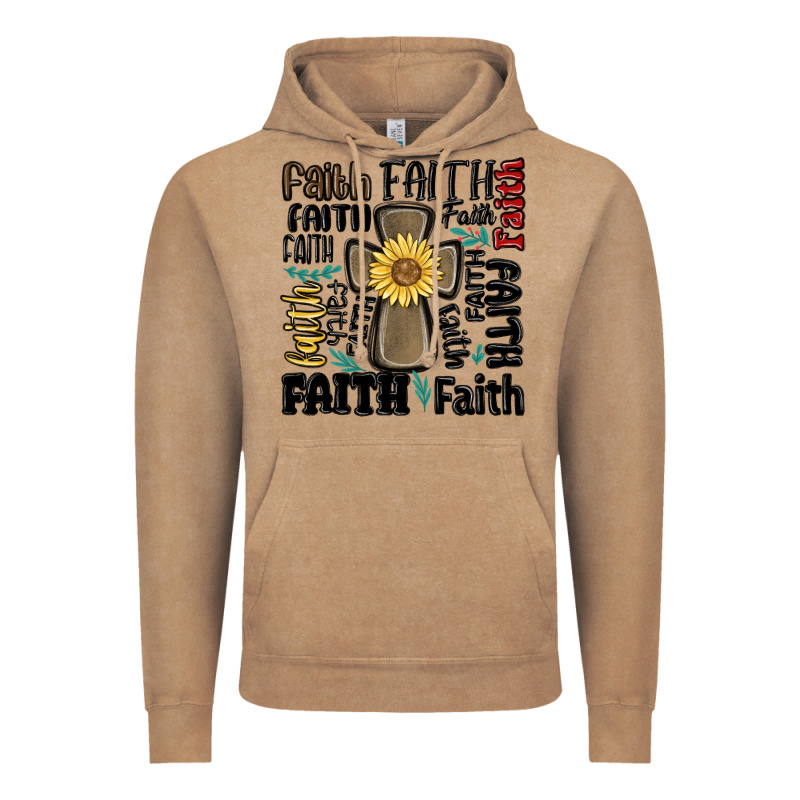 Faith Cross Vintage Hoodie by MaliasSmallBusiness | Teevron