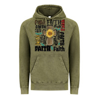 Vintage Olive faith cross Vintage Hoodie - MaliasSmallBusiness