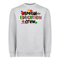 Heather Grey special education crew Heavyweight Sweatshirt - NancyCooperArtShop