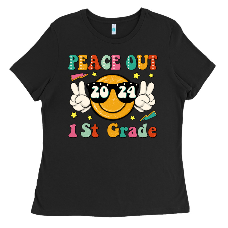 Peace Out 2024 1st Grade Ladies Tee by JahusDesignShop | Teevron