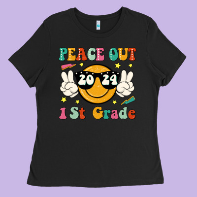 Peace Out 2024 1st Grade Ladies Tee Designed By Jahusdesignshop