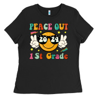 Black peace out 2024 1st grade Ladies Tee - JahusDesignShop