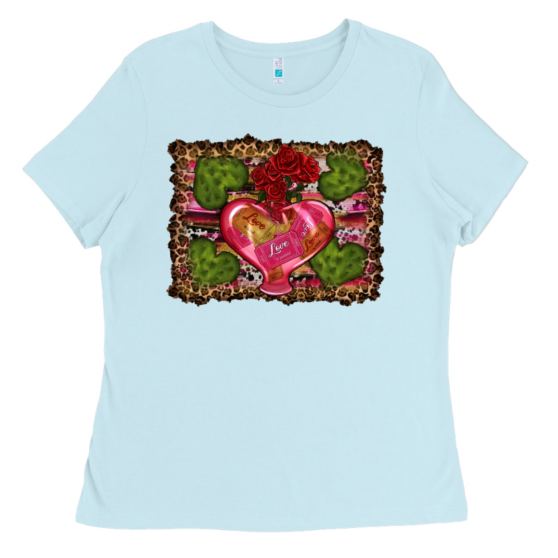 Western Background Valentine's Day Ladies Tee by RanaPortraitStore | Teevron