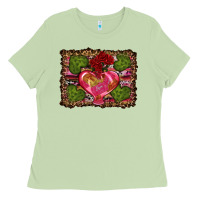 Matcha Western Background Valentine's Day Ladies Tee - RanaPortraitStore