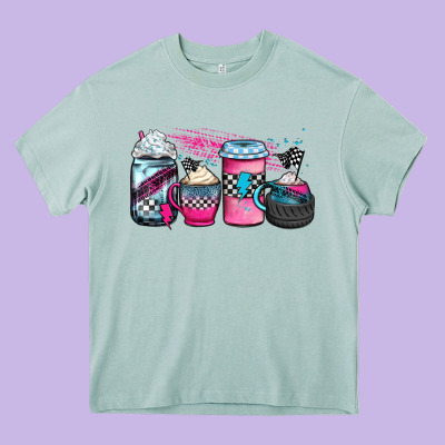 Racing Coffee Cups Heavy Core Tee Designed By Jahusdesignshop