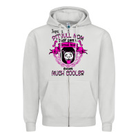 Dove Grey I'm A Pitbull Mom Just Like A Normal Mom Zipper Hoodie - Bettercallsaul