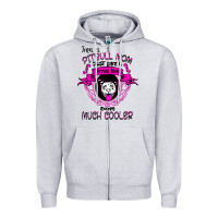 Heather Grey I'm A Pitbull Mom Just Like A Normal Mom Zipper Hoodie - Bettercallsaul