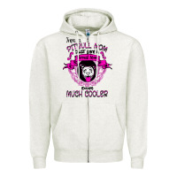 Oatmeal Heather I'm A Pitbull Mom Just Like A Normal Mom Zipper Hoodie - Bettercallsaul