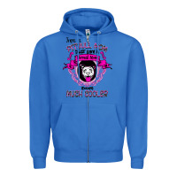 True Royal I'm A Pitbull Mom Just Like A Normal Mom Zipper Hoodie - Bettercallsaul