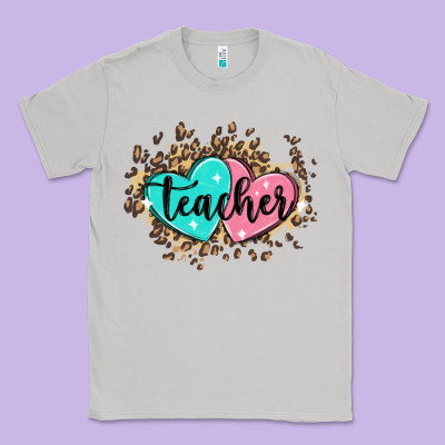 Heart Teacher Classic Tee Designed By Maliassmallbusiness