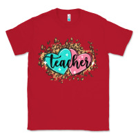 Red heart teacher Classic Tee - MaliasSmallBusiness