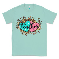Seafoam heart teacher Classic Tee - MaliasSmallBusiness