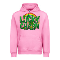 Fuchsia Pink St Patricks Lucky Charm Urban Hoodie - FaDigitalArtStudio
