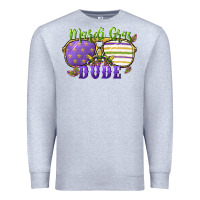 Heather Grey mardi gras dude Premium Sweatshirt - CowGirlArtShop