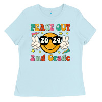 Baby Blue peace out 2024 2nd grade Ladies Tee - JahusDesignShop