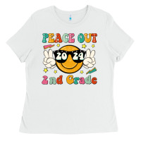 White peace out 2024 2nd grade Ladies Tee - JahusDesignShop