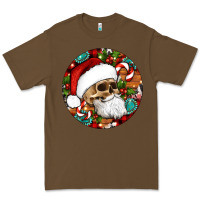 Cacao Christmas hippie skeleton santa ornament Premium Tee - Artiststas