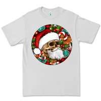 Dove Grey Christmas hippie skeleton santa ornament Premium Tee - Artiststas
