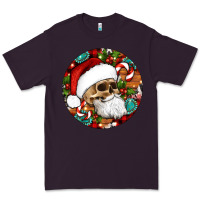 Plum Christmas hippie skeleton santa ornament Premium Tee - Artiststas