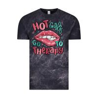 Cloud Black hot girls go to therapy Vintage Tee - MaliasSmallBusiness