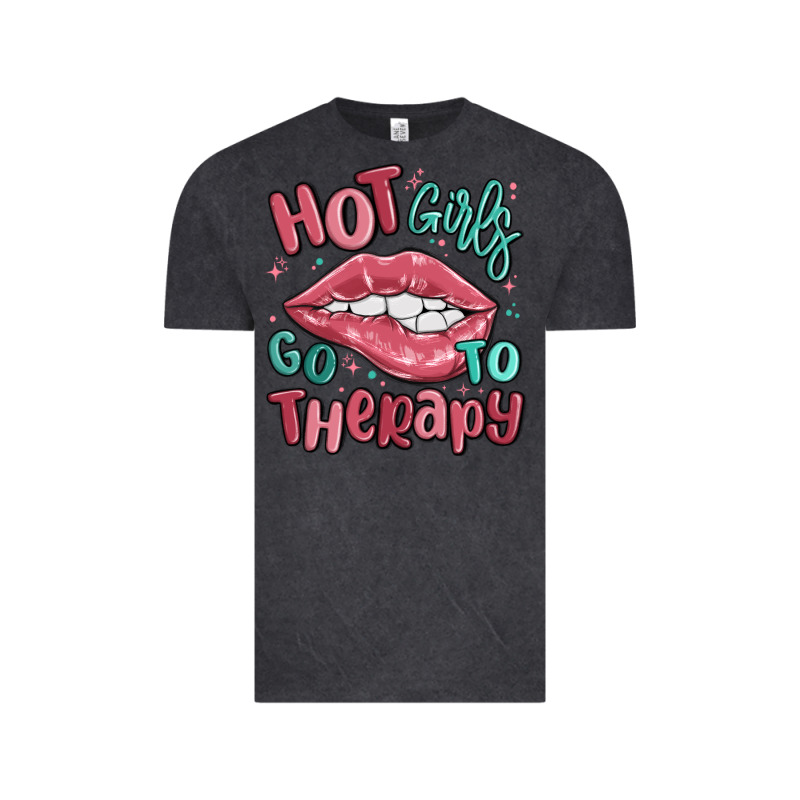 Hot Girls Go To Therapy Vintage Tee by MaliasSmallBusiness | Teevron