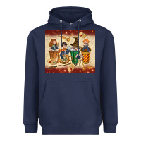 Navy wizards coffee cups Heavyweight Hoodie - TumblerDesignByShophia