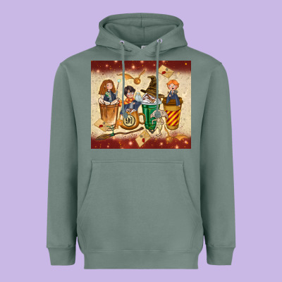 Wizards Coffee Cups Heavyweight Hoodie Designed By Tumblerdesignbyshophia