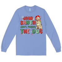 Colony Blue dear santa dont forget the dog Long Sleeve Tee - MaliasSmallBusiness