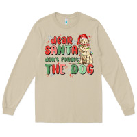 Mushroom dear santa dont forget the dog Long Sleeve Tee - MaliasSmallBusiness