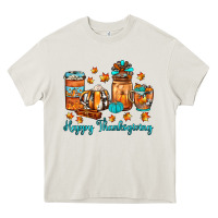 Cream happy thanksgiving coffee Heavy Core Tee - JahusDesignShop