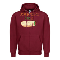 Burgundy Valentine Zipper Hoodie - Bettercallsaul