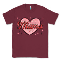 Burgundy mama valentines Classic Tee - MaliasSmallBusiness