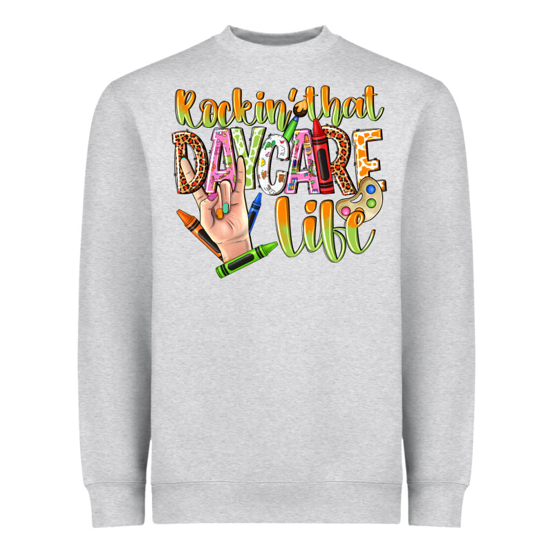 Rockin That Daycare Life Heavyweight Sweatshirt by NancyCooperArtShop | Teevron