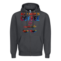 Smoke All I Need Is Coffee And Mascara Zipper Hoodie - Bettercallsaul