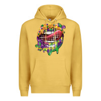Antique Gold mardi gras lips Premium Hoodie - CowGirlArtShop
