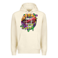 Sandshell mardi gras lips Premium Hoodie - CowGirlArtShop