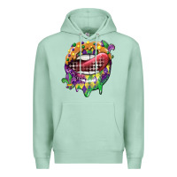 Seafoam mardi gras lips Premium Hoodie - CowGirlArtShop