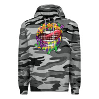 Slate Camo mardi gras lips Premium Hoodie - CowGirlArtShop