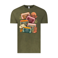 Vintage Olive customized country cassette tapes Vintage Tee - MaliasSmallBusiness
