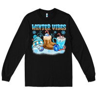 Black winter vibes Long Sleeve Tee - MaliasSmallBusiness