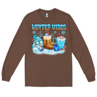 Chestnut winter vibes Long Sleeve Tee - MaliasSmallBusiness