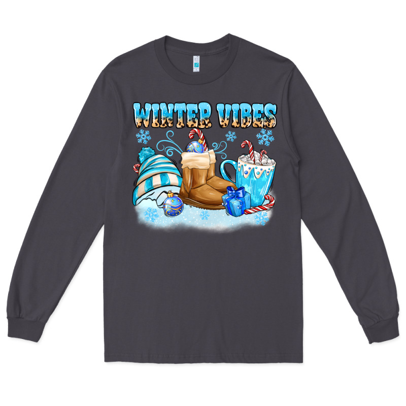 Winter Vibes Long Sleeve Tee by MaliasSmallBusiness | Teevron