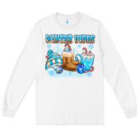 White winter vibes Long Sleeve Tee - MaliasSmallBusiness
